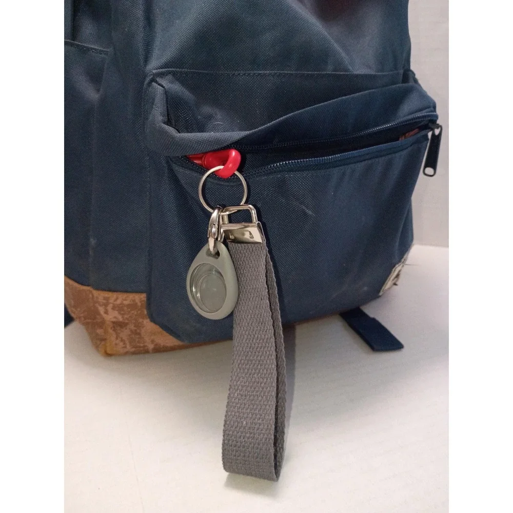 Canvas Wristlet Keychain Handmade Accessory for Key Fob with Air Tag Holder